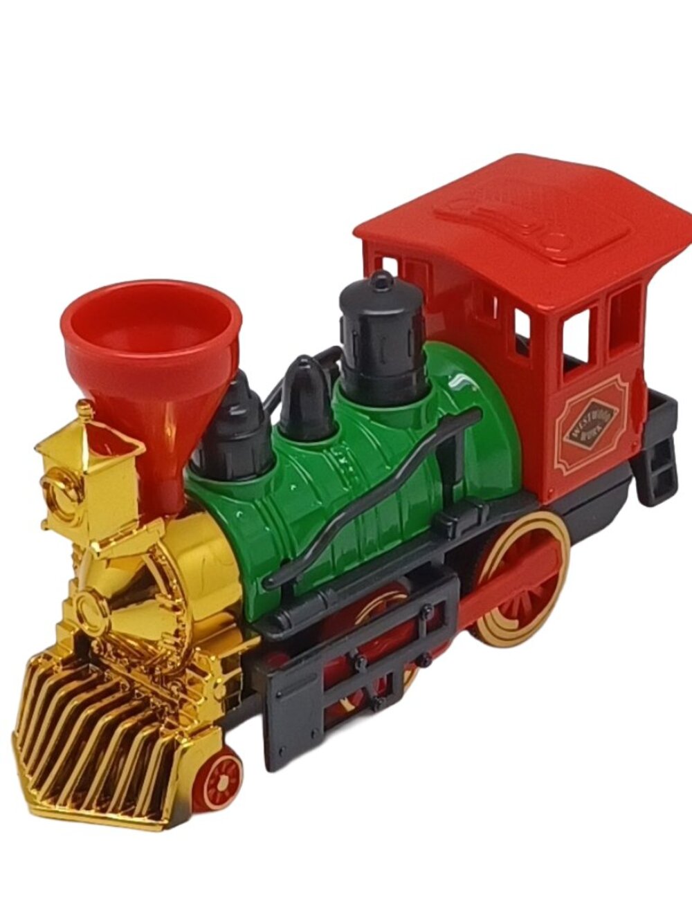 6" Long Steam Engine Pullback Action Green/Black